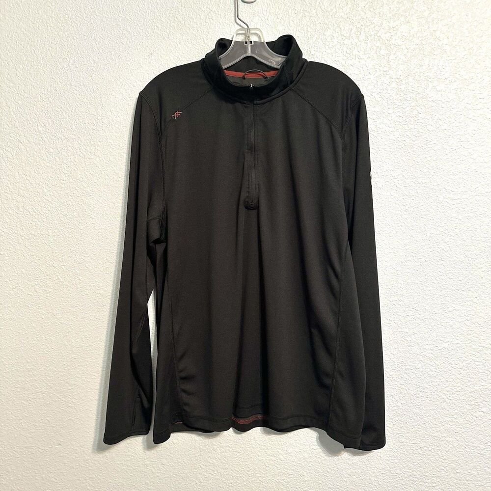 Rhone 1/4 Zip Pullover Men’s Size XL Black Commuter Lightweight Stretch Active
